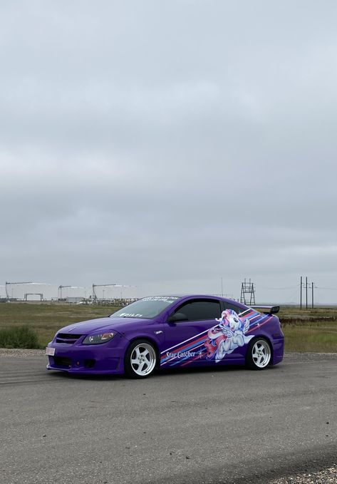 Chevy Cobalt Ss, Chevrolet Cobalt Ss, Star Catcher, White Wheels, Chevy Cobalt, Pontiac G5, Vw Vans, Tuning Cars, Purple Car