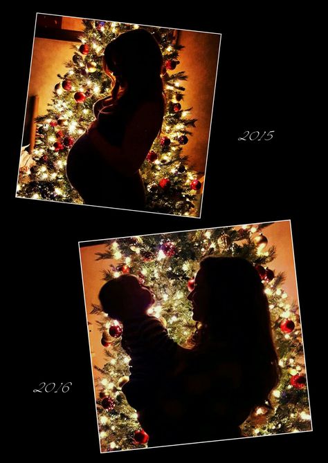 Christmas Tree Silhouette Maternity Pictures, Christmas Tree Silhouette Pregnant, Maternity Photo Christmas Tree, Baby Bump Christmas Tree, Christmas Maturity Photoshoot, Pregnant During Christmas, Christmas Maternity Pictures Ideas, Christmas Tree Maternity Photos, Christmas Light Maternity Pictures