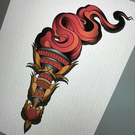 Neo Trad Flames, Traditional Tattoo Torch, Traditional Tattoo Man, Family Tattoos For Men, Bio Organic Tattoo, Neo Tattoo, Organic Tattoo, Fire Icons, Prison Tattoos