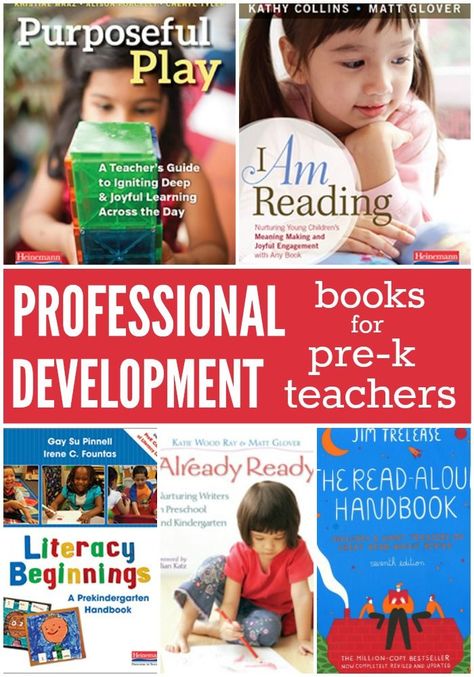 Professional Development Books for Pre-K and Preschool Teachers. Book Study Books for Preschool Teachers. Books For Teachers, Books For Preschool, Professional Development Books, Rolf Armstrong, Pre K Pages, Study Books, Preschool Teachers, Education Quotes Inspirational, Development Books