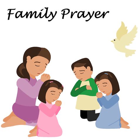 Family Praying Together, Family Praying, Prayer Clipart, Praying Together, Lds Primary Singing Time, Background Family, Family Prayer, Primary Chorister, Types Of Prayer