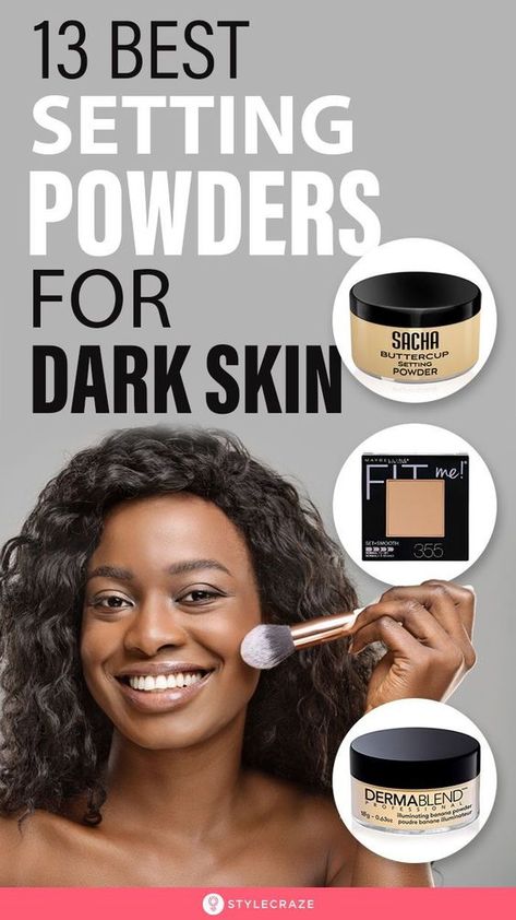 Best Setting Powder For Dark Skin, Best Setting Powder For Black Women, Best Makeup For Black Women, Translucent Powder For Black Women, Basic Makeup For Beginners Natural, How To Use Setting Powder, Setting Powder For Black Women, Concealer Dark Skin, Makeup On Dark Skin Women