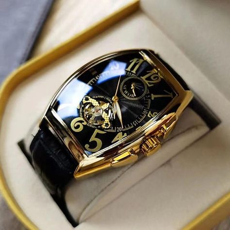 Skeleton Clock, Mechanical Watch Men, Tourbillon Watch, Wristwatch Fashion, Affordable Watches, Mens Fashion Watches, Watch Luxury, Waterproof Watch, Watch For Men