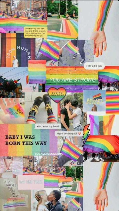 #LGBT #lgbt Lgbt Wallpaper, Gay Aesthetic, Lgbt Love, Mood Wallpaper, Lgbt Art, Rainbow Aesthetic, If You Love Someone, Rainbow Wallpaper, Strong Love