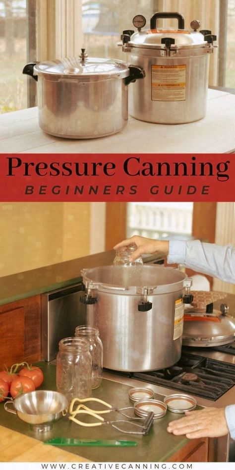 Pressure Canning Vs Water Bath, Pressure Canner Recipes, Meals In Jars, Pressure Canning Meat, Canning For Beginners, Canning Pressure Cooker, Canning Equipment, Pressure Canning Recipes, Canning 101