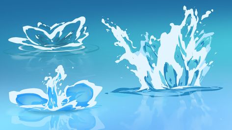 ArtStation - Soothing water , Slava Lightsoul Super Powers Art, Concept Art Tutorial, Water Drawing, Magic Design, Animation Tutorial, Water Art, Digital Painting Tutorials, Visual Development, Environment Concept Art