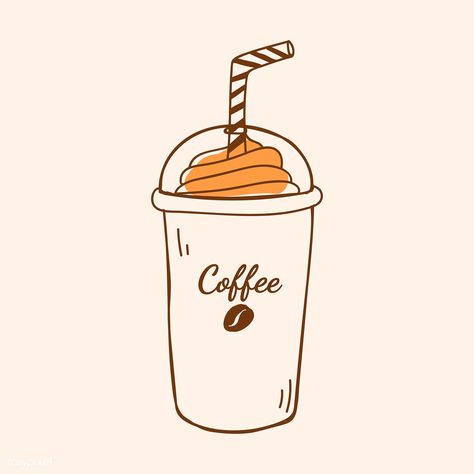 Mocha frappe coffee shop icon vector | free image by rawpixel.com / filmful Coffee Icon Aesthetic, Coffee Illustrations, Frappe Coffee, Desserts Drawing, Coffee Doodle, Tea Wallpaper, Mocha Frappe, Coffee Artwork, Coffee Icon