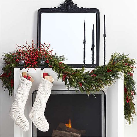 Christmas Palette, Holiday Mantel, Christmas Stocking Holders, Christmas Mantel Decorations, Christmas Decorations Living Room, Christmas Mantle, Christmas Arrangements, Christmas Mantels, Christmas Table Decorations