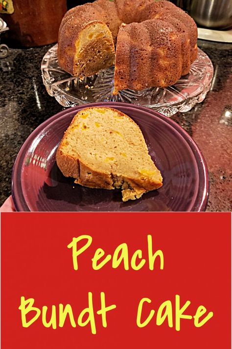 Peach Bundt Cake - Recipe Using Canned Peaches