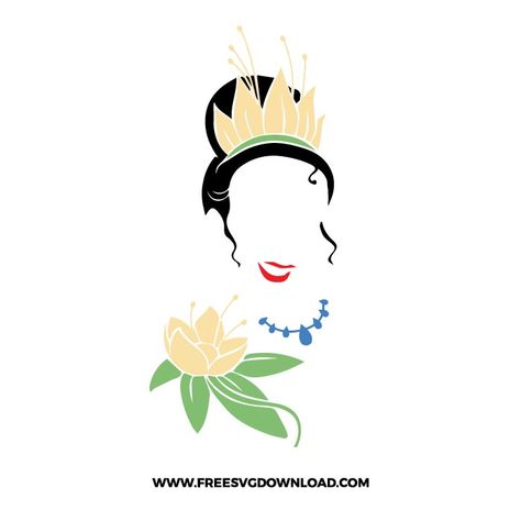 Princess Tiana Svg, Princess Silhouette Svg, Disney Princess Svg, Disney Princess Silhouette, Princess Silhouette, Svg Ideas, Vacation Svg, Disney Family Vacation, Svg Disney