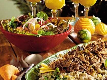 Caribbean Rice and Peas Holiday Dinner Party Menu, Traditional Christmas Dinner Menu, Traditional Christmas Eve Dinner, Caribbean Rice, Traditional Christmas Dinner, Easy Christmas Dinner, Ready Meals, Christmas Dinner Menu, Christmas Eve Dinner