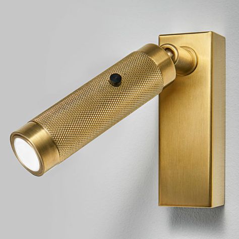 LED KNURL WALL LIGHT | LED/7A/BB| CHELSOM Cob Wall, Bedroom Reading Lights, Wall Reading Lights, Contemporary Lamp Shades, Reading Wall, Reading Lights, Crystal Wall Sconces, Lamp Switch, Lighting Concepts