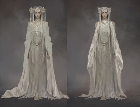 Fantasy Dress Concept Art, Clothing Concept Art, Dress Concept Art, Royal Outfit, Fantasy Concept, Fantasy Dresses, The 3 Kings, Fantasy Gowns, Victorian Clothing