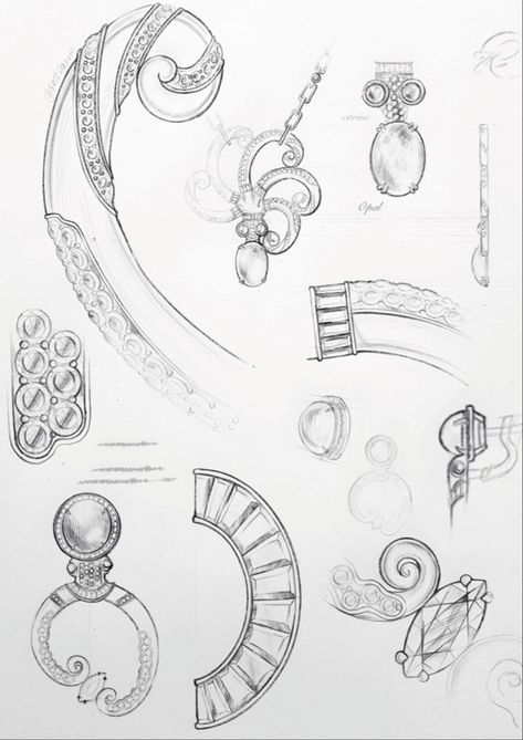 Pencil drawing jewellery sketches freehand drawing octopus necklace concept earrings with opal, jewelry design by inst: @svveta.k sparkling stones #jewelrydesigner #jewelrysketch Drawing Jewellery, Drawing Octopus, Accessories Design Sketch, Jewel Drawing, Necklace Drawing, Octopus Jewelry, Freehand Drawing, Jewelry Design Studio, Jewelry Rendering