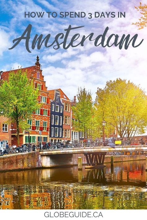 Only have three days in Amsterdam? Here are the quirky, fun attractions and main sites you must see, money saving tips and great day trip ideas. Netherlands travel | Holland travel | Travel in Europe | Amsterdam photography 3 Days In Amsterdam, Amsterdam Itinerary, Visit Amsterdam, Netherlands Travel, Amsterdam Travel, European Vacation, Text Overlay, Destination Voyage, Amsterdam Netherlands