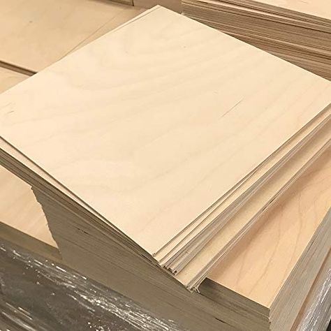 3mm 1/8" x 12" x 12" B/BB Baltic Birch Plywood Squares (48) Cherokee Wood Products Laser Projects, Painting Wood, Drawing Supplies, Wood Engraving, Baltic Birch Plywood, Crafts Hacks, Barn Quilts, Wood Products, Ornaments Design