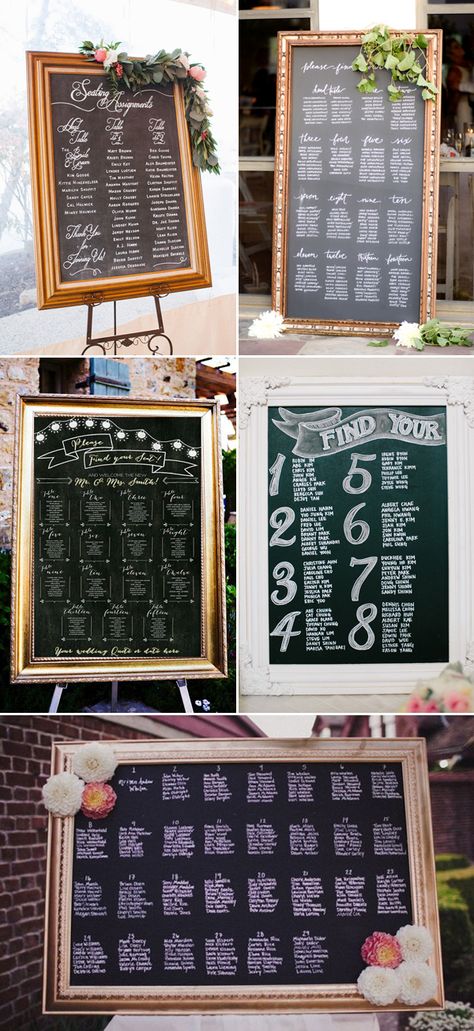 27 Creative Seating Chart Ideas Your Guests Will Love - Blackboard Displays Chalkboard Seating Chart, Blackboard Wedding, Reception Seating Chart, Wedding Reception Seating, Wedding Planners, Reception Seating, Seating Plan, Seating Chart Wedding, Seating Charts