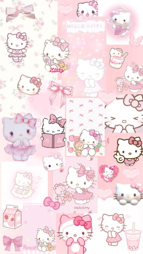 hello kitty pink kawaii wallpaper 💗💕 Pink Kawaii Wallpaper, Pink Hello Kitty Wallpaper Iphone, Hello Kitty Imagenes, Pink Wallpaper Hello Kitty, Hello Kitty Wallpaper Hd, Hello Kitty Videos, Hello Kitty Bow, Whatsapp Wallpaper Cute, Walpaper Hello Kitty