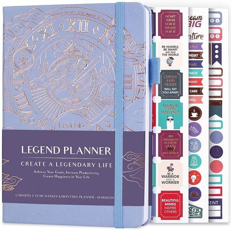 15 Best Planners for Productivity in 2022 | KCM Legend Planner, Office Supplies Checklist, Productivity Journal, Organizer Notebook, Life Planner Organization, Undated Weekly Planner, Notebook Organization, Planner Organiser, Weekly Monthly Planner