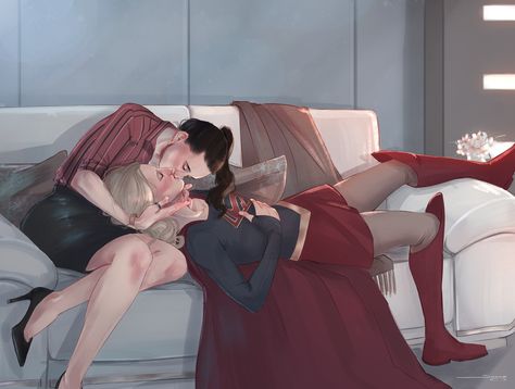 Superhero Tv Series, Alex Danvers, Supergirl Tv, Kara Danvers Supergirl, Supergirl Comic, Captain Marvel Carol Danvers, Lena Luthor, Lesbian Art, Katie Mcgrath