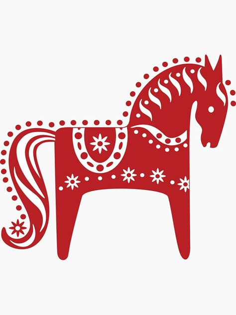 Scandinavian Christmas Ornaments, Horse Svg, Red Horse, Christmas Horses, Christmas Vinyl, Swedish Christmas, Dala Horse, Scandinavian Folk Art, Local Crafts