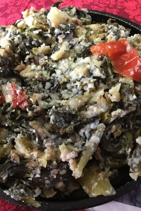 Utica Greens Utica Greens, Artichoke Heart Recipes, Cherry Peppers, Penne Recipes, Vegetable Appetizers, Popular Appetizers, Utica Ny, Just A Pinch Recipes, Sauteed Chicken