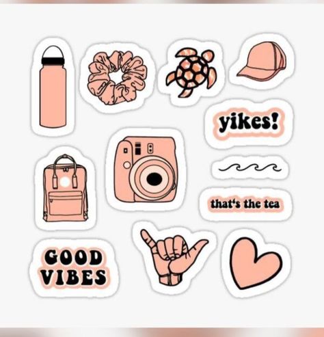 Tumblr Sticker, Preppy Stickers, Homemade Stickers, Cute Laptop Stickers, Tumblr Stickers, Scrapbook Stickers Printable, Sticker Template, Bullet Journal Stickers, Kawaii Stickers