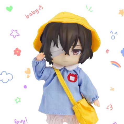 Dazai Osamu Nendoroid, Bsd Figures, Cute Dazai, Dazai Nendoroid, Dazai Plushie, Dazai Bungou Stray Dogs, Friend Anime, Dazai Osamu, Anime Dolls