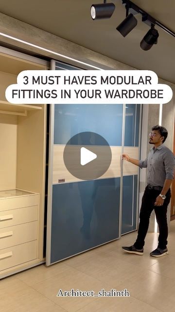 Shalinth Jonah on Instagram: "3 must haves modular fittings in your wardrobe!  Follow @architect_shalinth for more !  #wardrobe #musthave #wardrobedesign #pullouthanger #wardrobeessentials #wardrobestyling #interiordesign   [wardrobe ,musthave,wardrobe design,wardrobe essentials,wardrobe styling ,pullout hanger ,pant rack ,accessory holder ,interior design,design ideas,trending reels ]" Female Wardrobe Essentials, Womens Wardrobe Design, Bedroom Cupboard Inside Design, Wardrobe Hangers Ideas, Wardrobe Inside Design Storage Indian, Shoe Cabinet Design Luxury, Indian Wardrobe Ideas Bedroom, Wardrobe Design Inside, Wardrobe Inside Design Storage