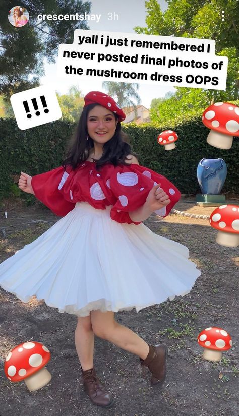 Mushroom Outfit, Mushroom Costume, Fair Outfit, Ren Faire Outfits, Fairy Cosplay, Fair Outfits, Mushroom Fairy, Idee Cosplay, Diy Sewing Clothes