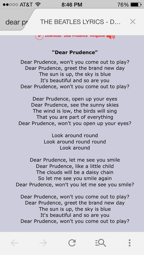 Dear Prudence, Brand New Day, The Beatles, Wearable Art, New Day, Art