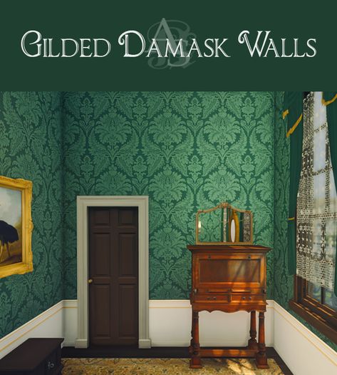 [TS4CC] GILDED DAMASK WALLPAPERS | Patreon Sims 4 Medieval Wallpaper Cc, Sims 4 Gothic Wallpaper, Ts4 Wallpaper Cc Patreon, Sims 4 Ceiling Cc, Sims4 Wallpaper Cc, Ts4 Wallpaper, Sims 4 Cc Wallpaper Patreon, Ts4 Wallpaper Cc, Victorian Sims 4