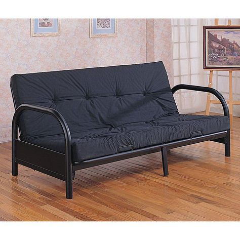 Futon Diy, Black Futon, Futon Makeover, Small Futon, Ikea Futon, Metal Futon, Queen Futon, Diy Futon, Best Futon