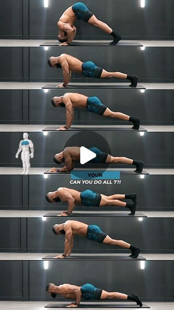 Derick Maduka | Online Trainer on Instagram: "Want a more defined Chest? Do These 👇🏽💪🏽🔥 7 different push up variations to define the chest! Best part is it requires no equipment you can do them ANYTIME and ANYWHERE! Push-up Variations: Pike Diamond Spider-Man Sphinx One leg Hands to elbow Hindu push ups 1-3 rounds 10 push ups each Follow To Grow A More Defined Chest 💪🏽🔥 #pushup #fitness #workout #gym #calisthenics #pushupchallenge #motivation #streetworkout #fitnessmotivation #training Push Up Variations, Pushup Variations, Push Up Workout, Push Up Challenge, Muscle Up, Street Workout, Chest Workouts, Push Ups, Chest Workout