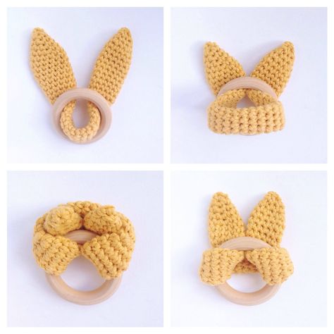 Unique Baby Boy Gifts, Crochet Ring, Twin Baby Gifts, Wooden Teething Ring, Teething Beads, Crochet Rings, Baby Gift Hampers, Crochet Baby Toys, Crochet Quilt