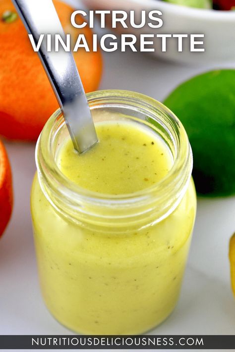 Citrus Vinaigrette Dressing, Meyer Lemon Vinaigrette, Citrus Salad Dressing, Dressings Recipes, Meyer Lemon Recipes, Lemon Vinaigrette Dressing, Vinaigrette Dressing Recipe, Fancy Salads, Orange Vinaigrette