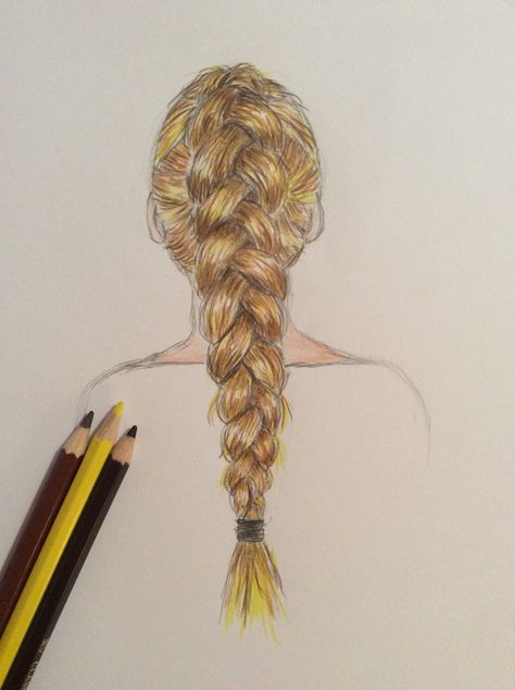 Dutch braid drawing :) Braid Tattoo, Dutch Braid Pony, Braids African American, Braid Drawing, Hairstyle Drawing, Dutch Braid Updo, Two Dutch Braids, Fishbone Braid, Dutch Braid Tutorial