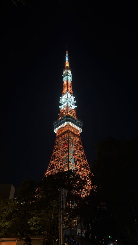 #tokyo #tokyotower #tower #japan Tokyo Tower Wallpaper, Tokyo Tower Night, Tokyo Tower, Iphone Background Wallpaper, Night City, Background Wallpaper, Iphone Background, Night Time, Vision Board