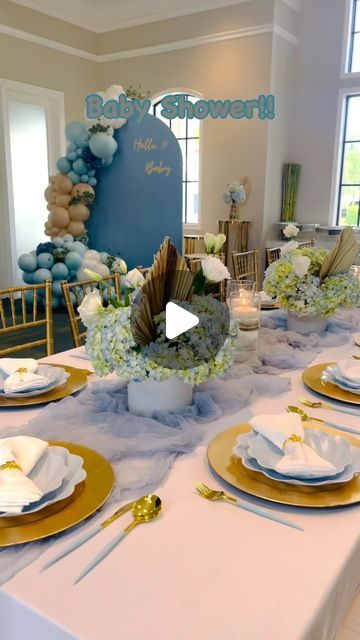 Sweet Space Events on Instagram: "We love these intimate setups…Mommy to be was all about quality over quantity for her baby shower! 💙🩵

Sweet Space Events provides full service event decorations and party rentals for birthdays, weddings, baby showers, bridal showers and more! We provide event planning, event décor, florals, backdrops and balloons. We come to you! Contact us to schedule a free consultation.

🩷Let us make your next event a Sweet Reality!

🩷www.sweetspaceevents.com
🩷thesweetspace@sweetrealities.com
🩷954-330-1399

#eventplanner
#eventdecorator
#eventdecorations
#partydecorations
#birthday
#birthdayparty
#babyshower
#bridalshower
#wedding
#sweetspaceevents
#browardpartyrentals
#miamipartyrentals
#partyrentals
#backdrops
#balloongarland
#balloons
#miamiballoons
#sweet16
# Boy Baby Shower Table, Baby Shower Table Set Up, Fancy Baby Shower, Sitting Arrangement, Baby Shower Table Decorations, Baby Shower Deco, Baby Shower Desserts, Event Decorations, Quality Over Quantity