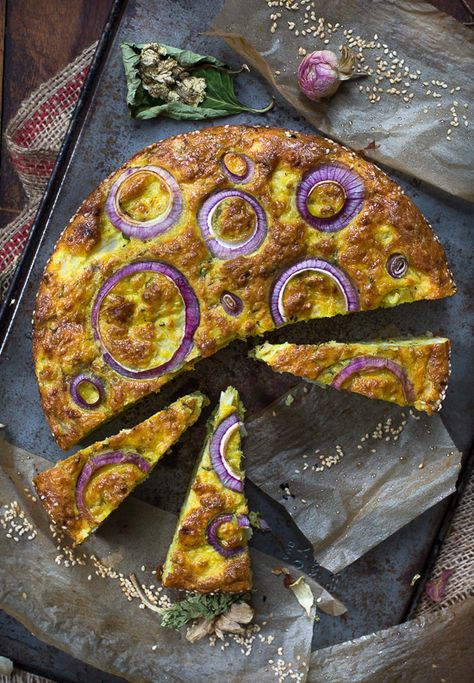 Ottolenghi Cauliflower, Cauliflower Cake, Cauliflower Cakes, Ottolenghi Recipes, Turmeric Recipes, Savory Dishes, Food 52, Original Recipe, Healthy Happy