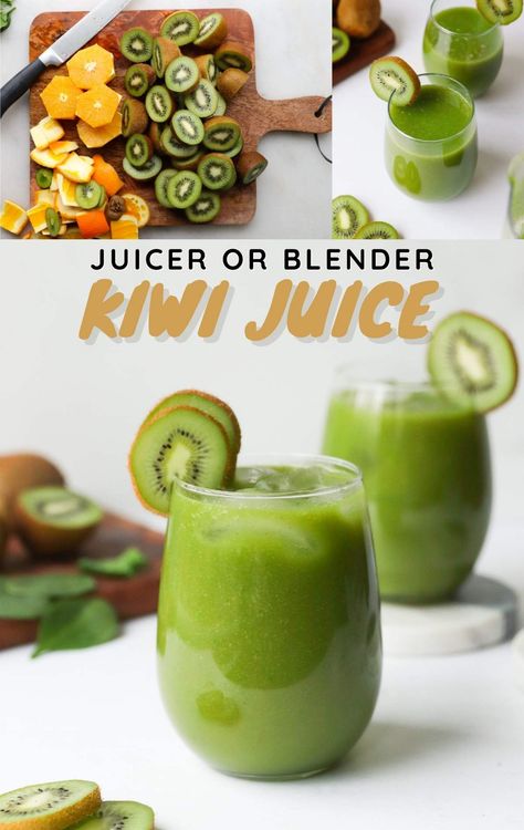 Kiwi Juice, Homemade Juice, Green Juice Recipes, Juicer Recipes, Healthy Juice Recipes, The Smoothie Diet, Juice Recipe, Fruit Carving, Healthy Drinks Recipes