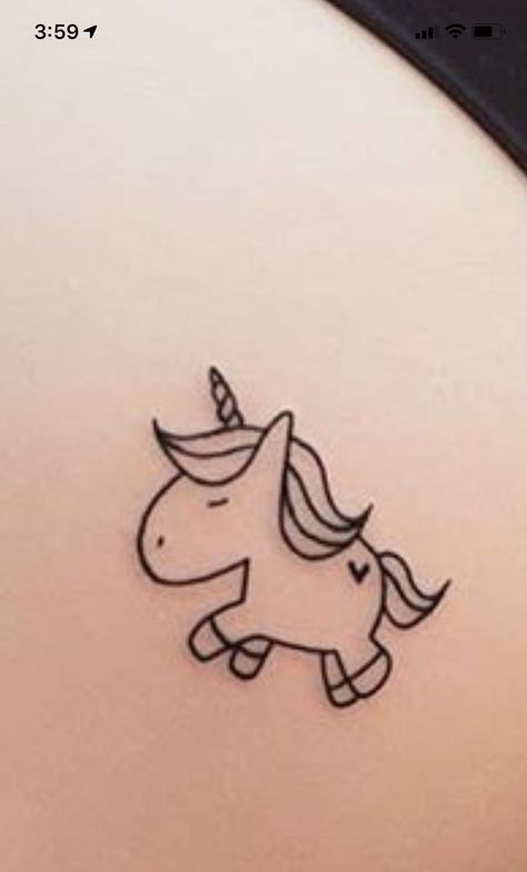 Tiny Unicorn Tattoos For Women, Dainty Unicorn Tattoo, Simple Unicorn Tattoo Outline, Unicorn Flash Tattoo, Small Unicorn Tattoo For Women, Mini Unicorn Tattoo, Minimalist Unicorn Tattoo, Unicorn Outline Tattoo, Fine Line Unicorn Tattoo