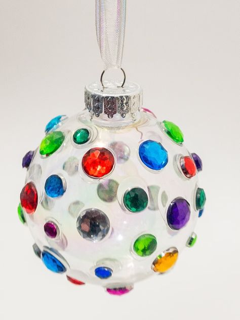 Beautiful and Easy Gem Ornaments Christmas Craft Perfect for - Etsy Christmas Crafts Classroom, Crafts Classroom, Jewel Christmas, December Activities, Easy Christmas Ornaments, Kids Christmas Ornaments, Diy Gemstone, Crafts For Seniors, Diy Ornaments