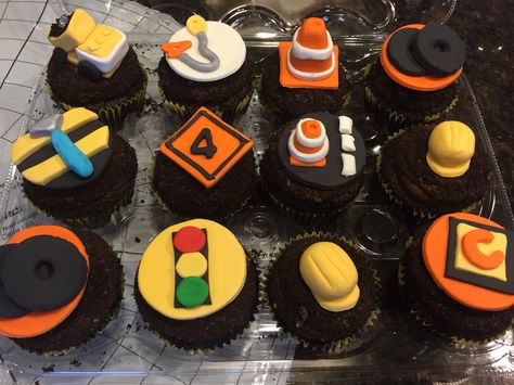 Construction Cupcakes, Construction Party, 4th Birthday, Birthday, Quick Saves