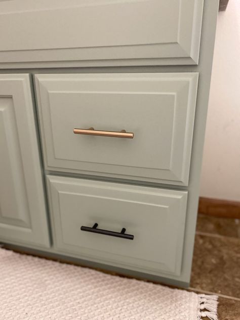 How to Paint Bathroom Cabinets: Without Leaving Brush Strokes! - The Handcrafted Haven Paint Bathroom Cabinets, Paint Bathroom, Painting Bathroom Cabinets, Bathroom Vanity Makeover, White Doves, Types Of Painting, Bathroom Cabinets, Painting Bathroom, Paint Brush