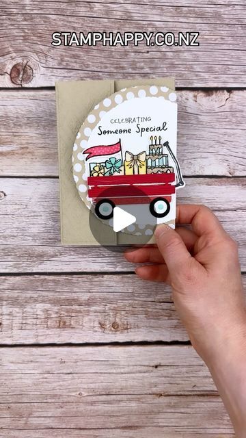 StampHappy on Instagram: "Try this cute fun fold with the Filled with Fun stamp and die set! #filledwithfunbundle #artisandesignteam2024 #stamphappycards #funfoldcards" Su Filled With Fun, Stampin Up Wagon Full Of Fun, Filled With Fun Stampin Up Cards, Folding Cards, Fun Folds, Cardmaking Ideas, Happy Cards, Red Wagon, Fold Cards