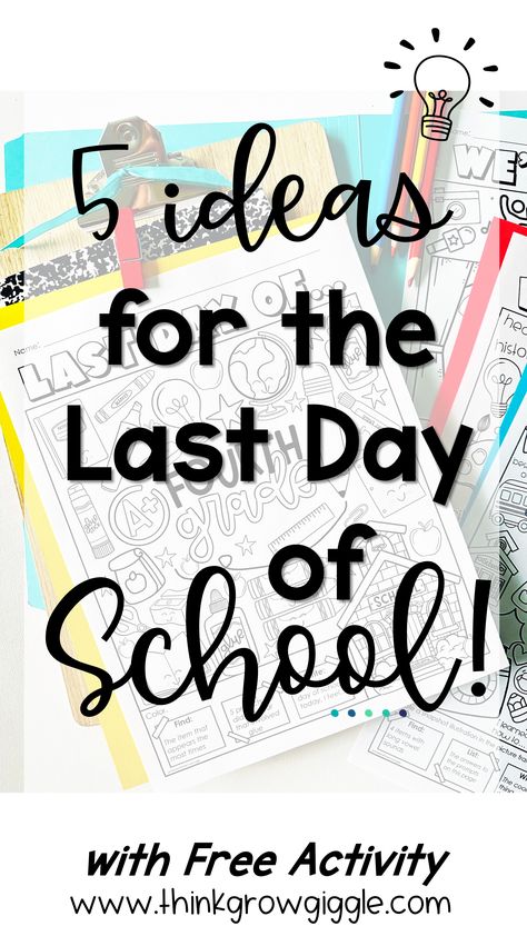 last week of school ideas 3rd 4th 5t grade Last Days Of School Activities, Last Day Of School Activities, School Year Memories, School Scavenger Hunt, School Countdown, Last Week Of School, Teaching Cursive, School Lesson Plans, Teacher Must Haves