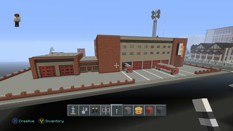 Fire Station Jock Gaming LTD Minecraft Structures, Minecraft City, Fire Station, Minecraft, House Styles