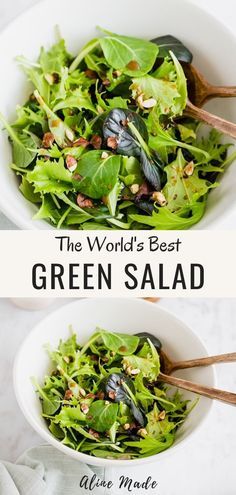 Easy Green Salad Recipes, Spring Mix Salad Recipes, Green Salad Dressing, Healthy Spring Recipes, Lettuce Salad Recipes, Spring Recipes Dinner, Spring Mix Salad, Spring Salad Recipes, Leafy Salad