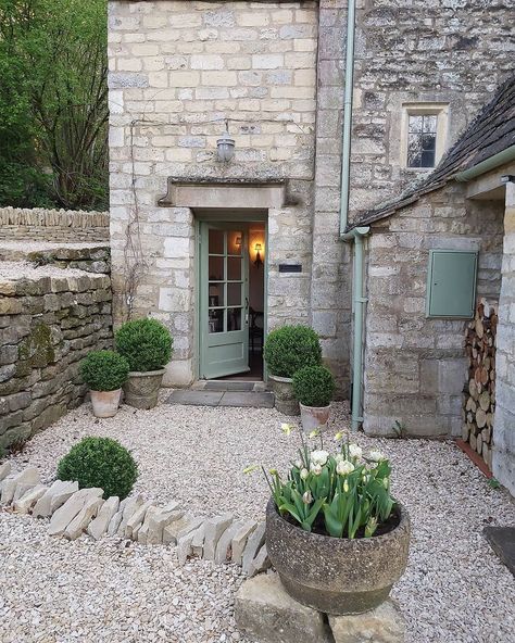 Penny Farthing interiors (@pennyfarthinginteriors) • Instagram photos and videos Cotswold Stone House Windows, Crittal Doors, Side Garden, Old Cottage, Grand Entrance, Timber Flooring, English Cottage, Wall Cladding, Country Gardening